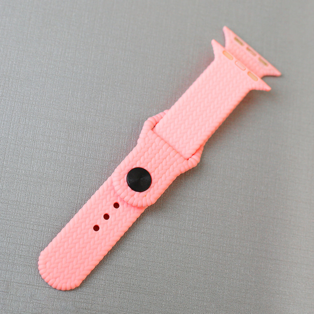 Silicone Sport Smart Watch Straps (Pink)