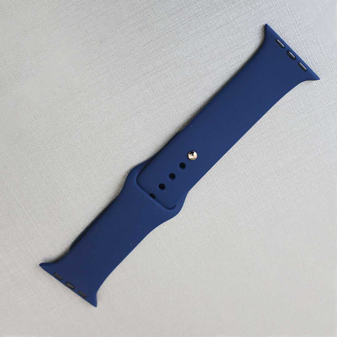 Silicone Sport smart watch straps (Dark Navy Blue)