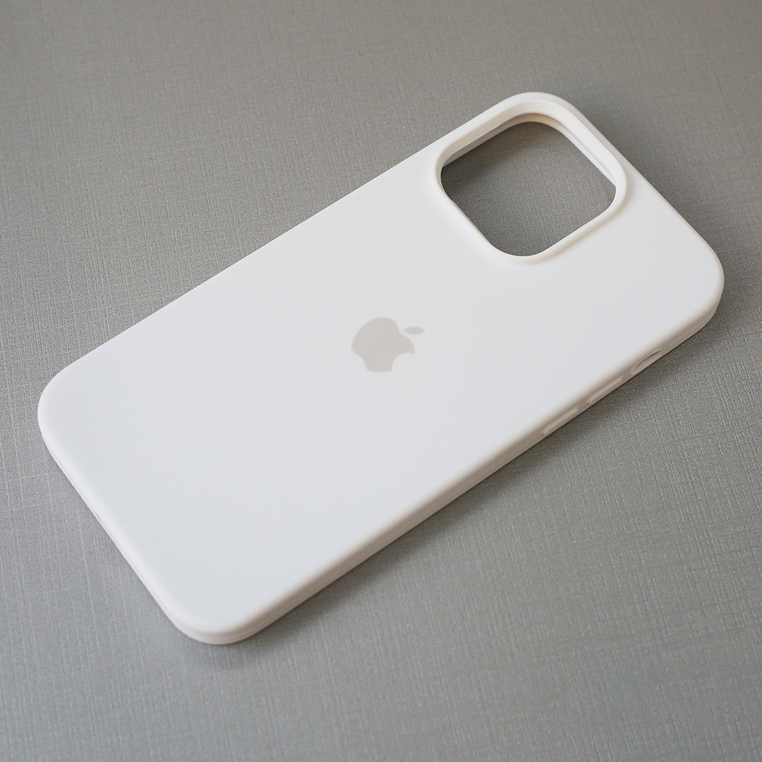 Official Apple Silicone Case iphone 14Plus/14 Pro Max (White) Mobile Case