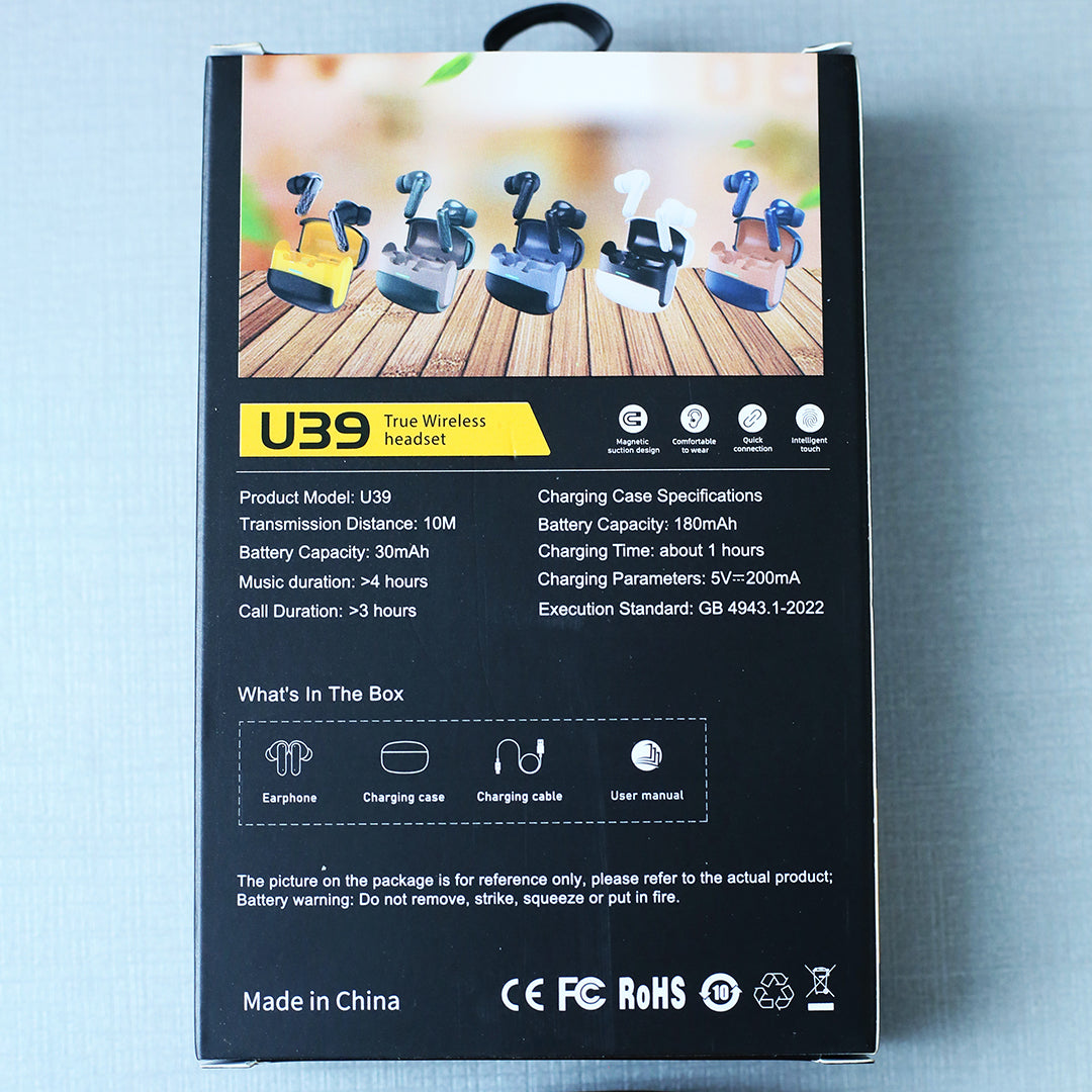Earbuds U 39 Black