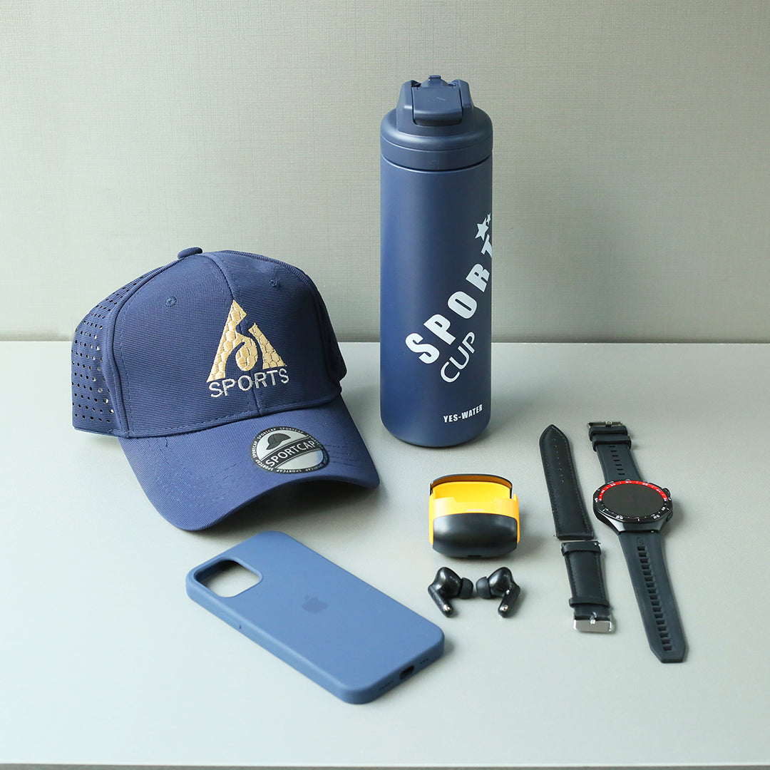Matte Blue Sport Gear Everyday Accessories Bundle